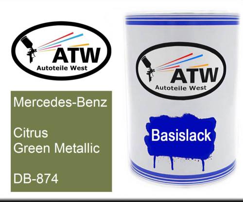 Mercedes-Benz, Citrus Green Metallic, DB-874: 500ml Lackdose, von ATW Autoteile West.